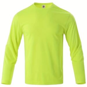 Men's Neon Green Long Sleeve Shirt set 2